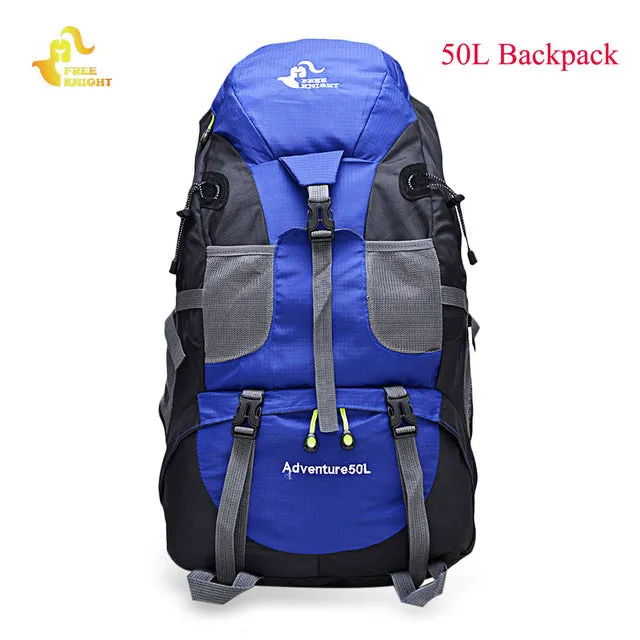 60L Waterproof Climbing Hiking Backpack Rain Cover Bag 50L Camping Mountaineering Backpack Sport Outdoor Bike Bag