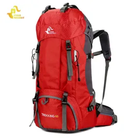 60L Waterproof Climbing Hiking Backpack Rain Cover Bag 50L Camping Mountaineering Backpack Sport Outdoor Bike Bag