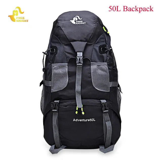 60L Waterproof Climbing Hiking Backpack Rain Cover Bag 50L Camping Mountaineering Backpack Sport Outdoor Bike Bag