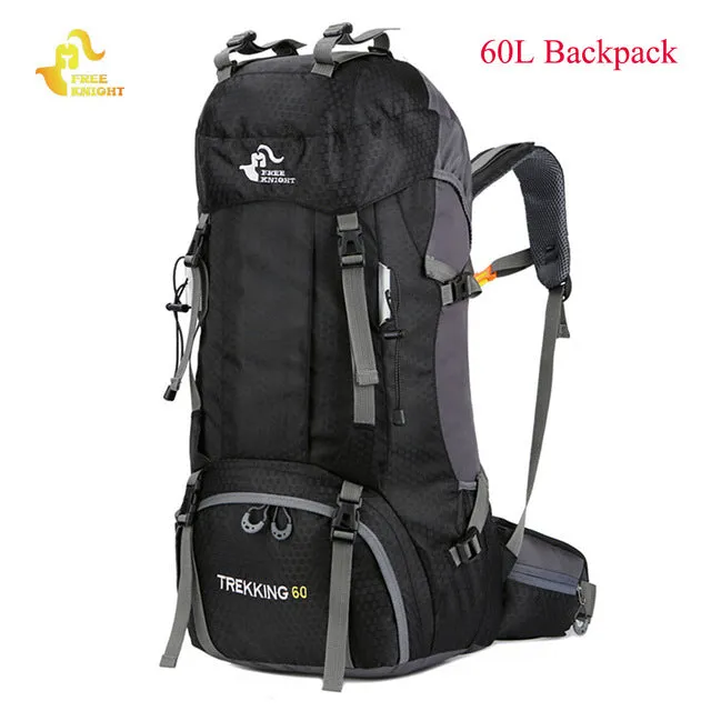 60L Waterproof Climbing Hiking Backpack Rain Cover Bag 50L Camping Mountaineering Backpack Sport Outdoor Bike Bag