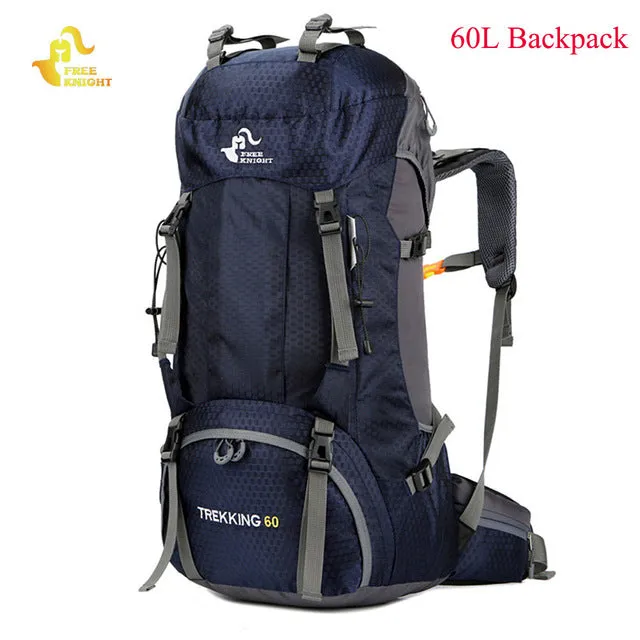 60L Waterproof Climbing Hiking Backpack Rain Cover Bag 50L Camping Mountaineering Backpack Sport Outdoor Bike Bag