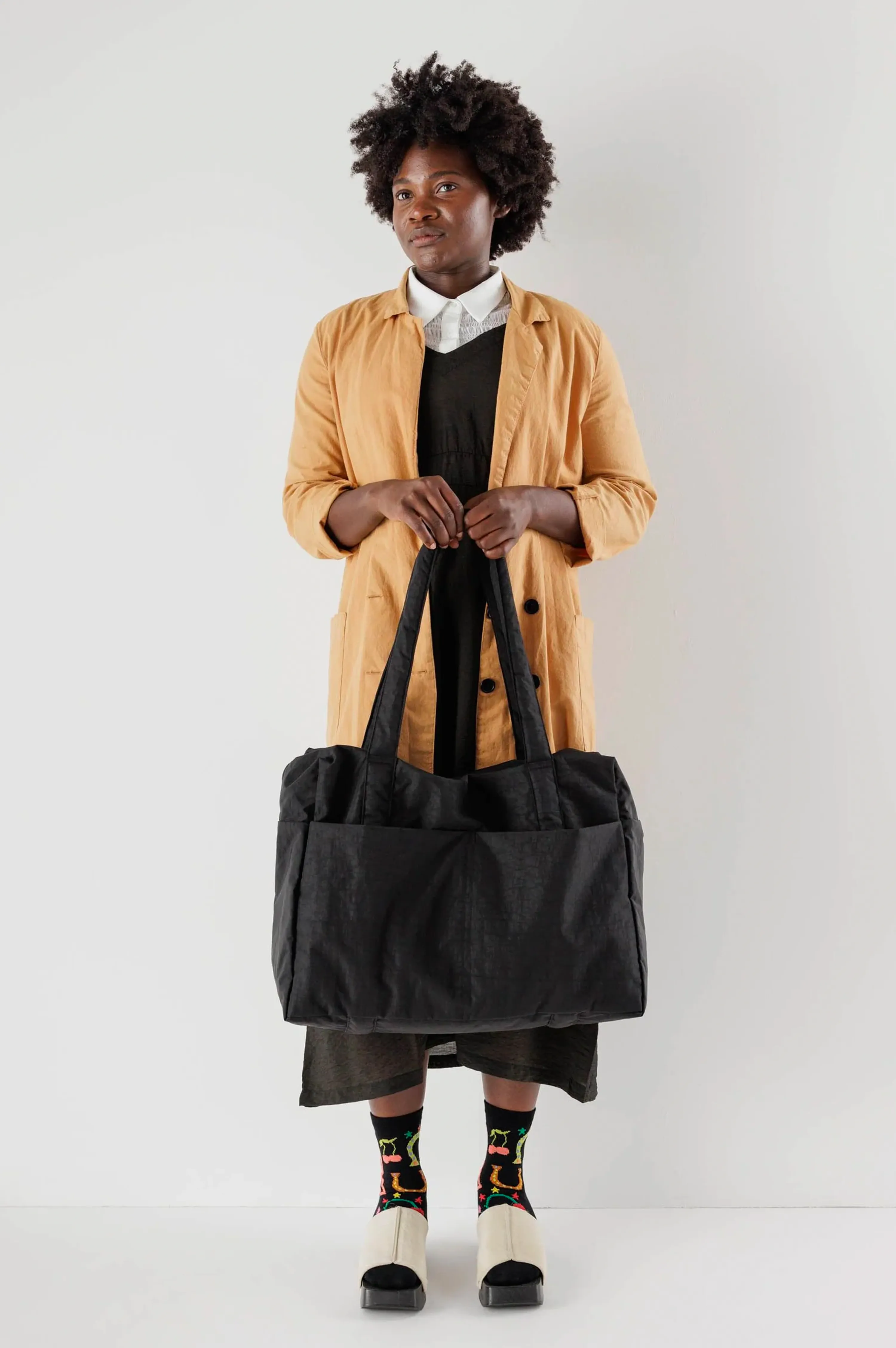 Baggu Black Cloud Carry-on Bag