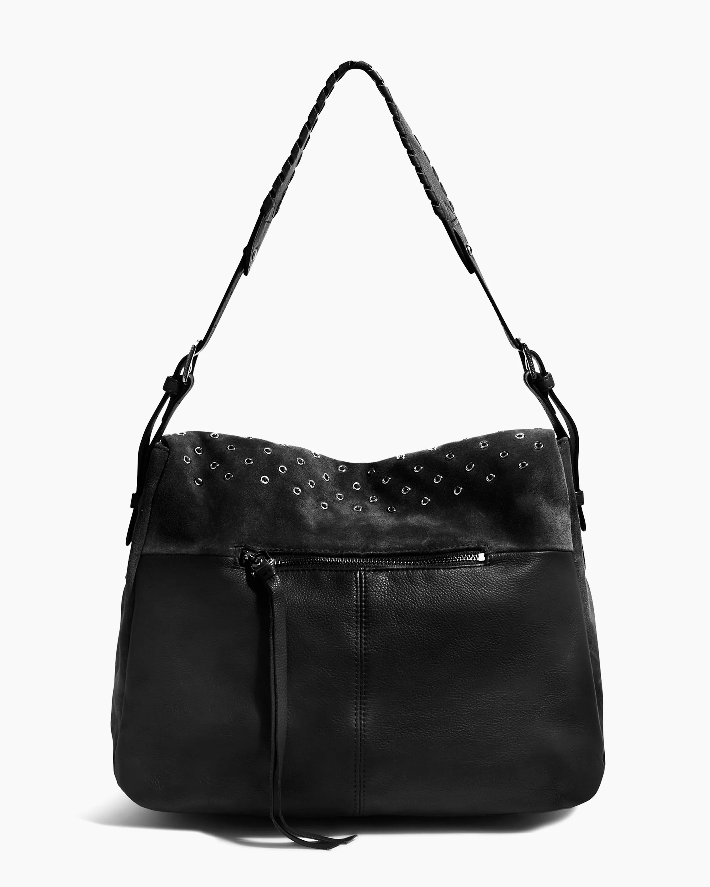 Bali Novelty Double Entry Hobo in Luxury Suede