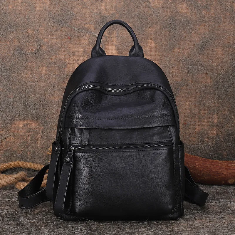 Best Vintage Brown Leather Rucksack Bag Womens Vintage School Backpacks Leather Backpack Purse