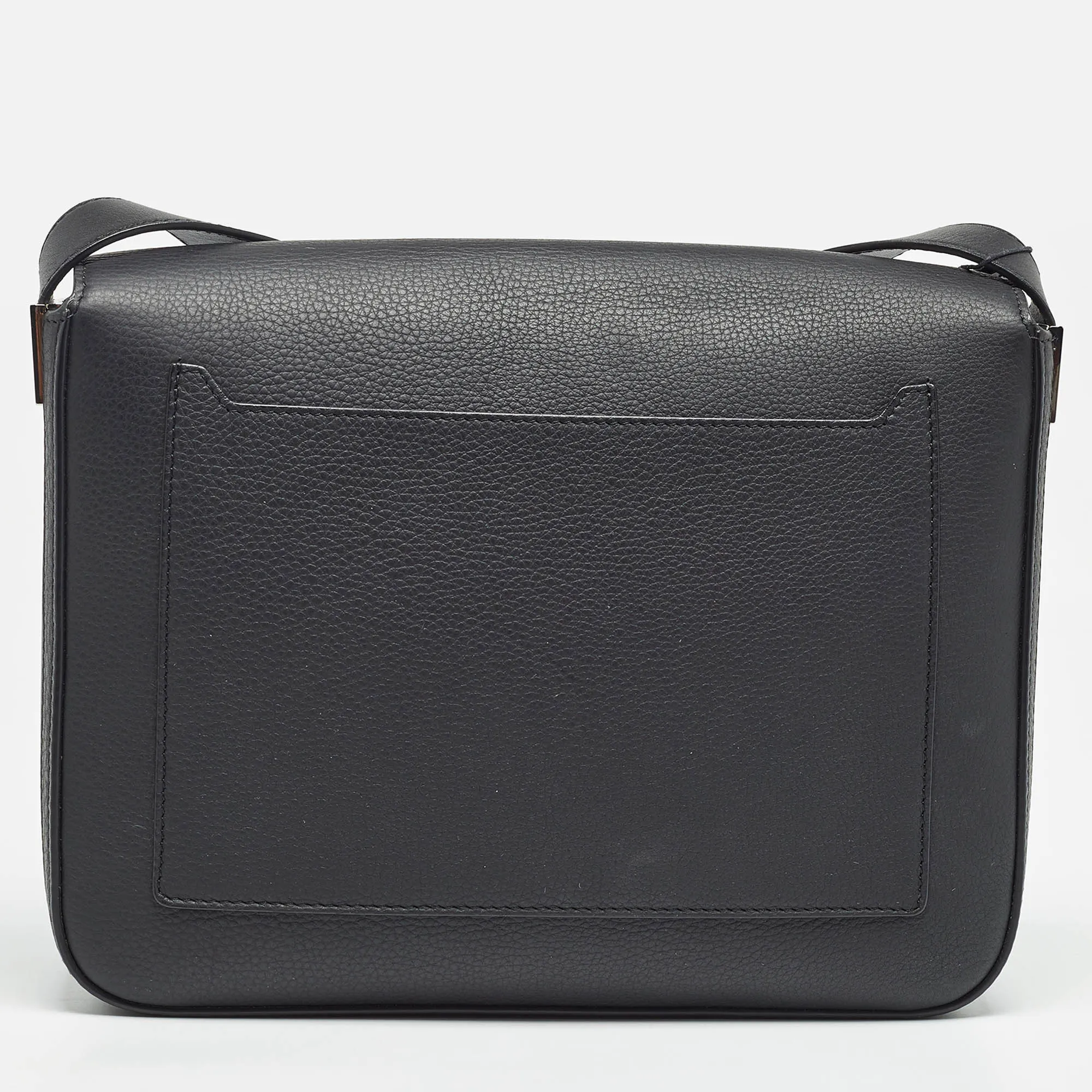 Burberry Black Leather Small Olympia Messenger Bag