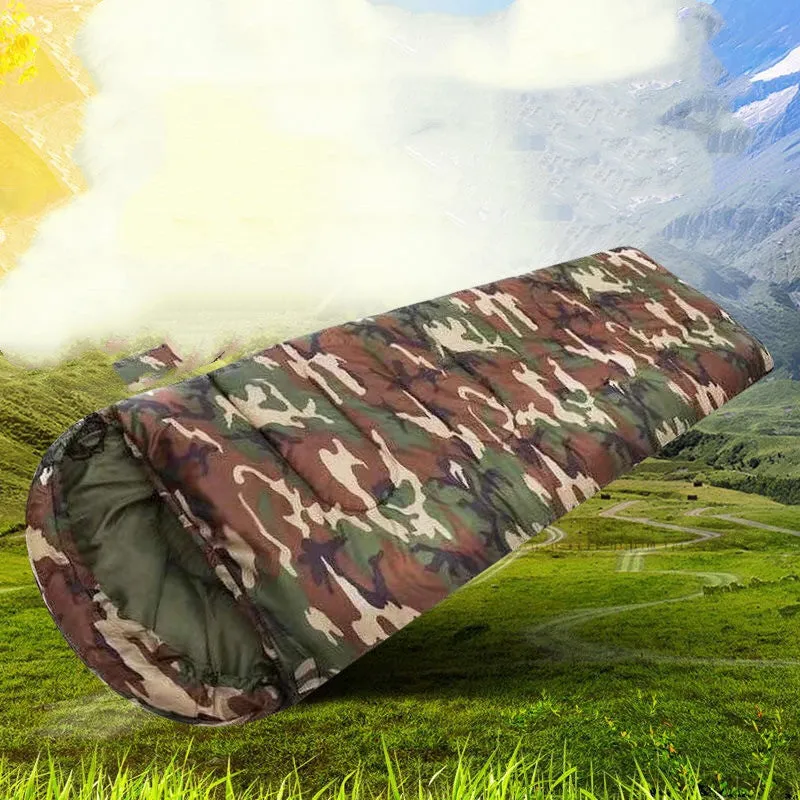 Camping emergency camouflage sleeping bag