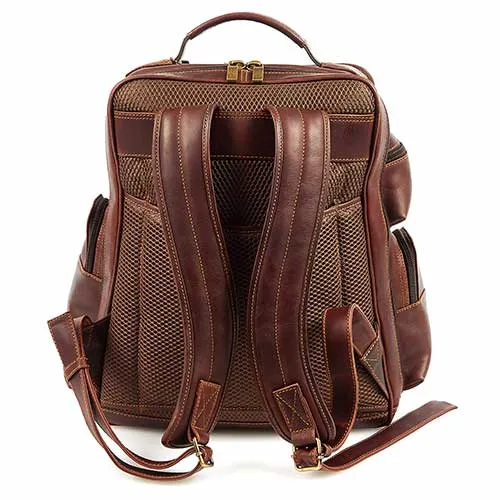 Claire Chase Legendary Executive Backpack Dark Brown