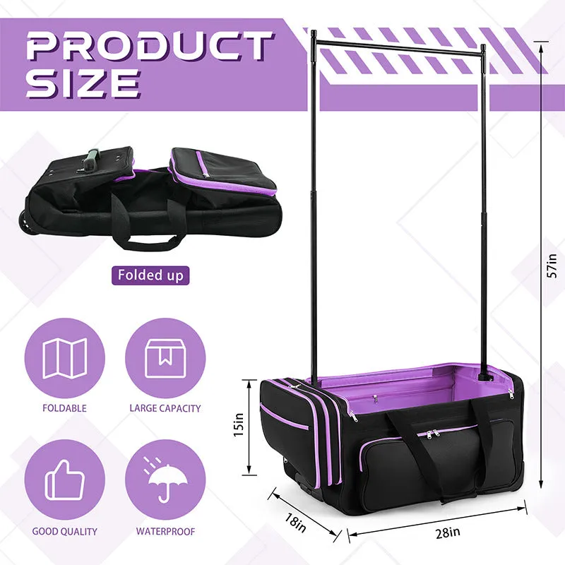 Collapsible Costume Rolling Duffel Bag