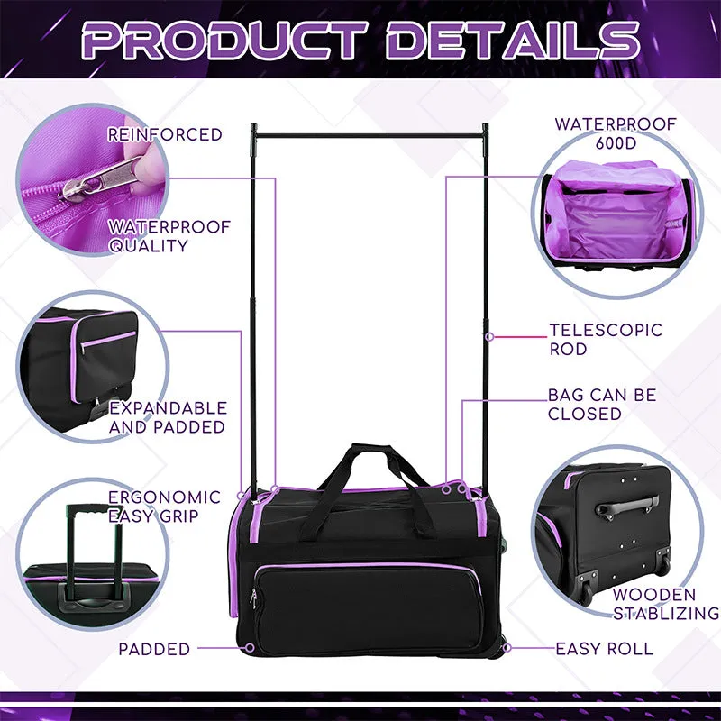 Collapsible Costume Rolling Duffel Bag