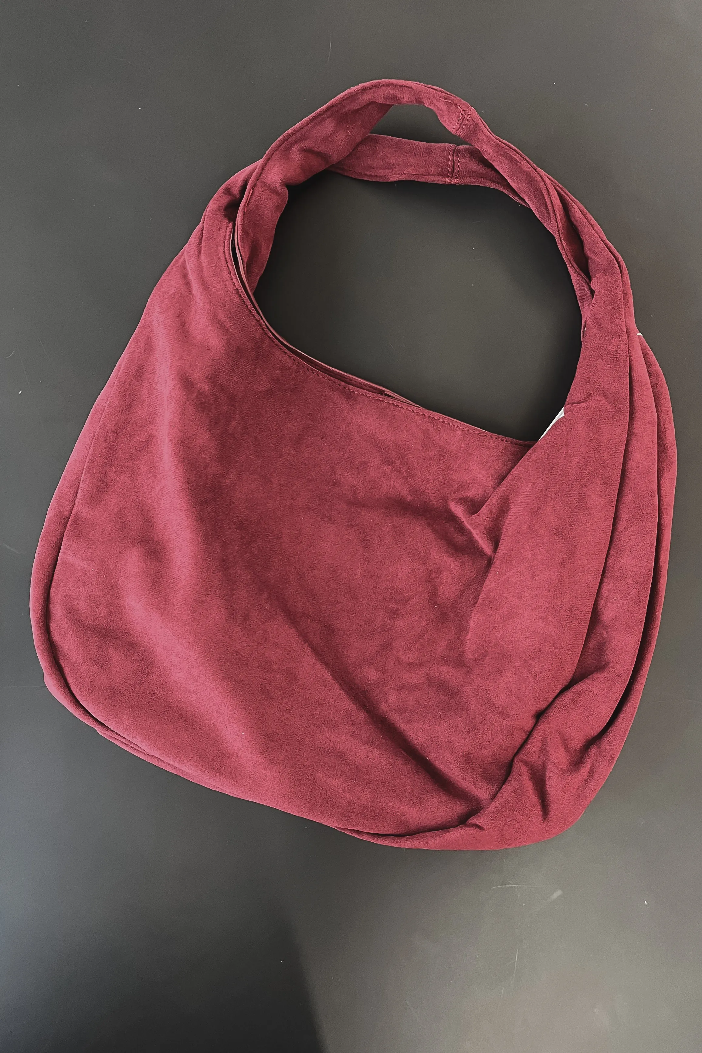 DEAL Cute And Practical Faux Suede Slouchy Shoulder Bag