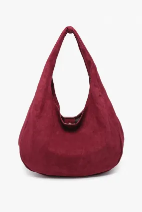 DEAL Cute And Practical Faux Suede Slouchy Shoulder Bag