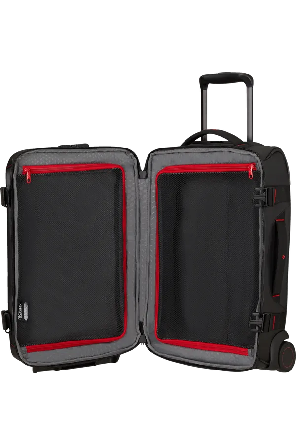 ECODIVER Duffle with wheels double frame 55cm - Black