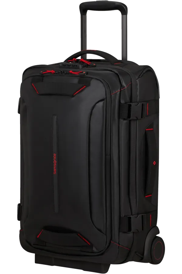 ECODIVER Duffle with wheels double frame 55cm - Black