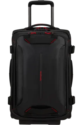 ECODIVER Duffle with wheels double frame 55cm - Black