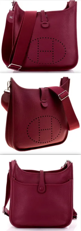 Evelyne III Bag, Deep Red/Bois de Rose