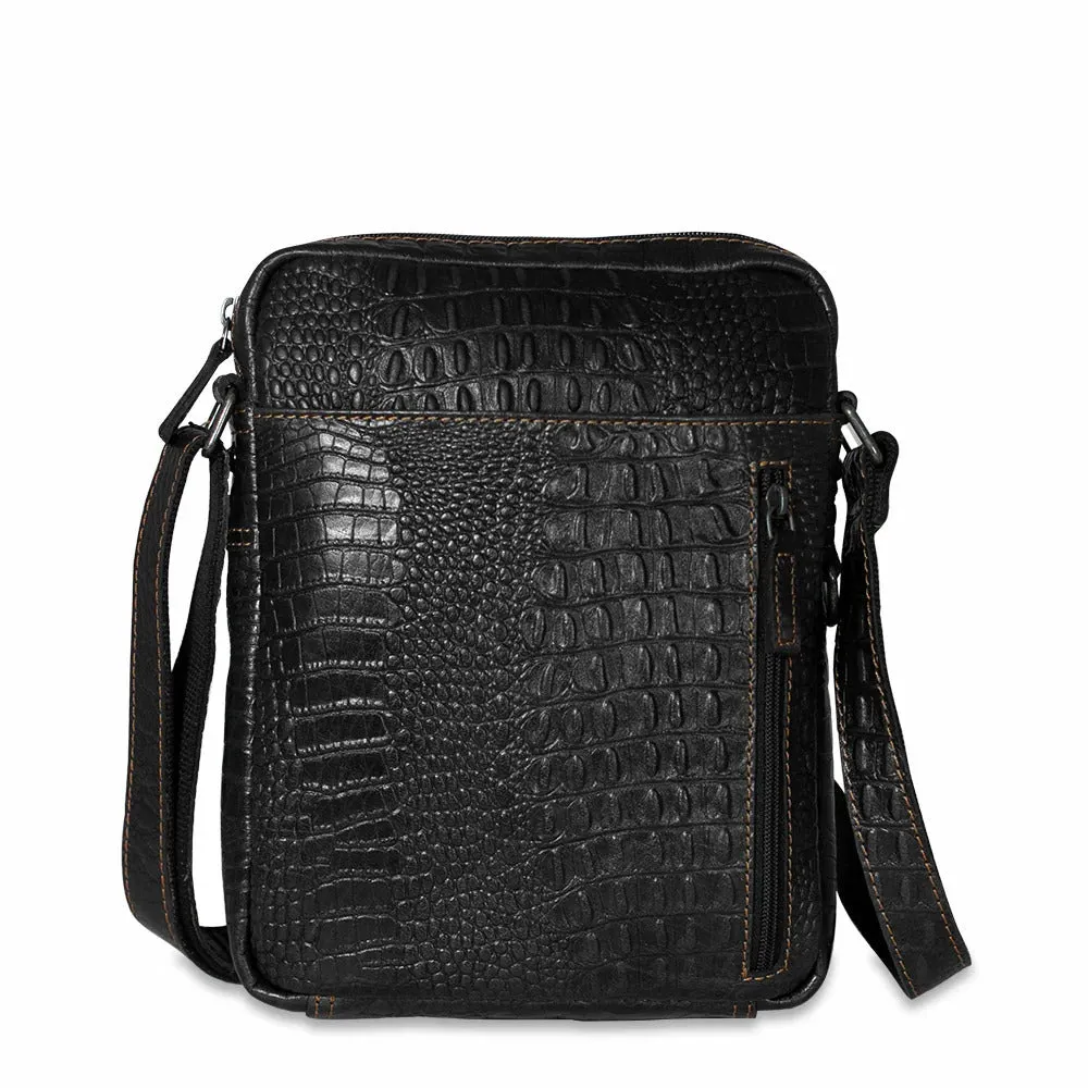 Jack Georges Hornback Croco Slim Crossbody