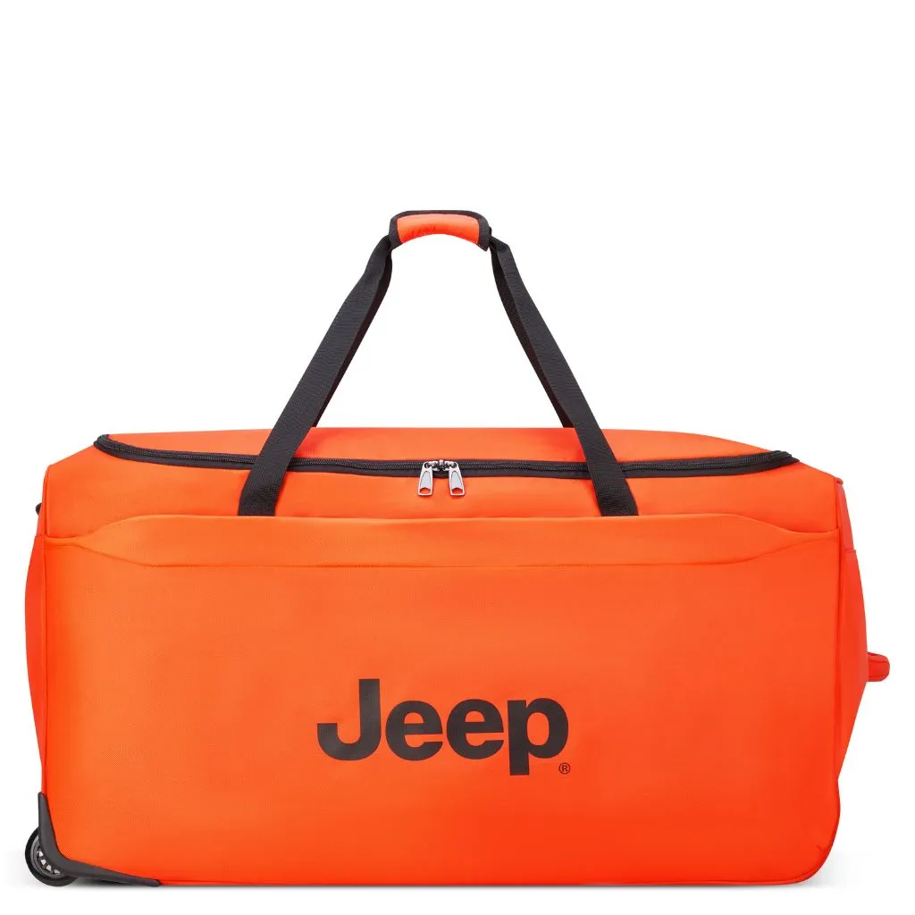 Jeep 83 cm Duel Wheel Lightweight Large Duffle Bag - Orange