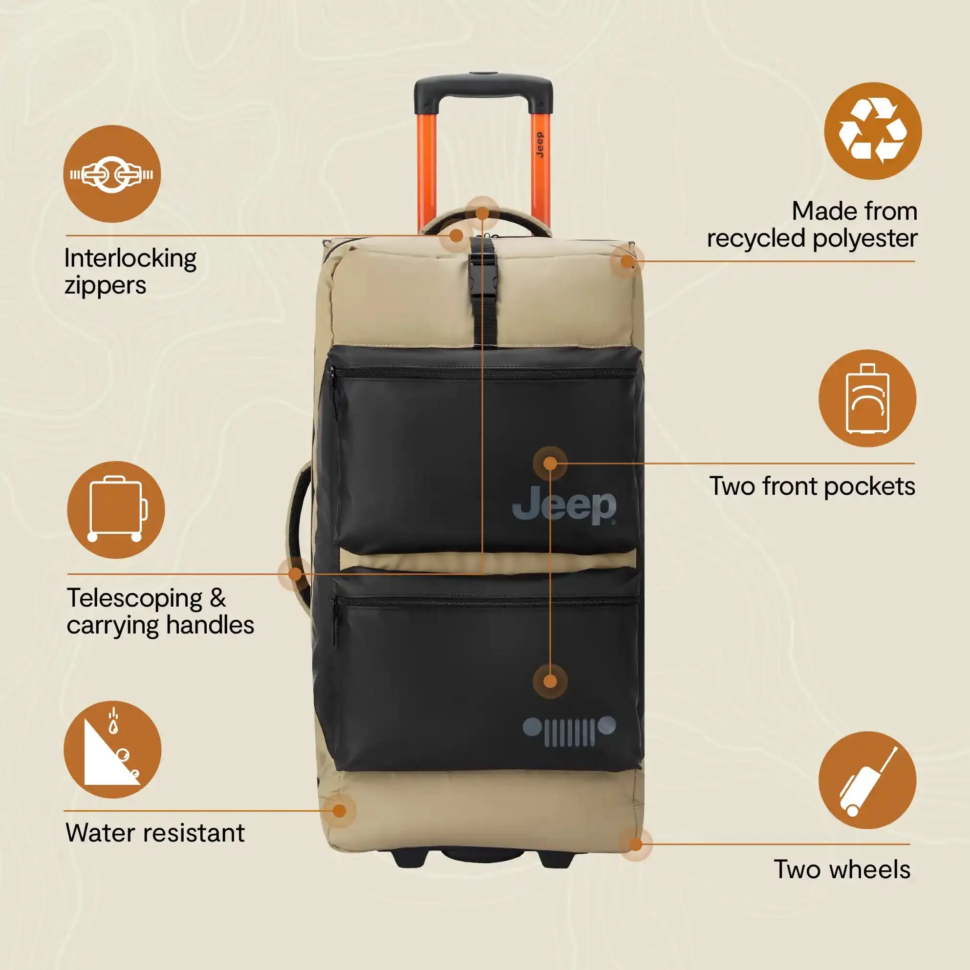 JS006B - Medium Rolling Duffel Bag