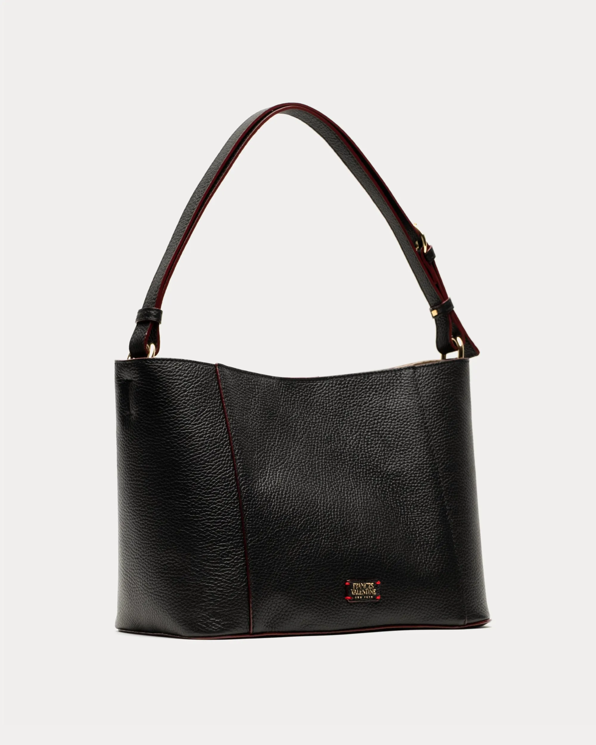 June Hobo Tumbled Leather Black