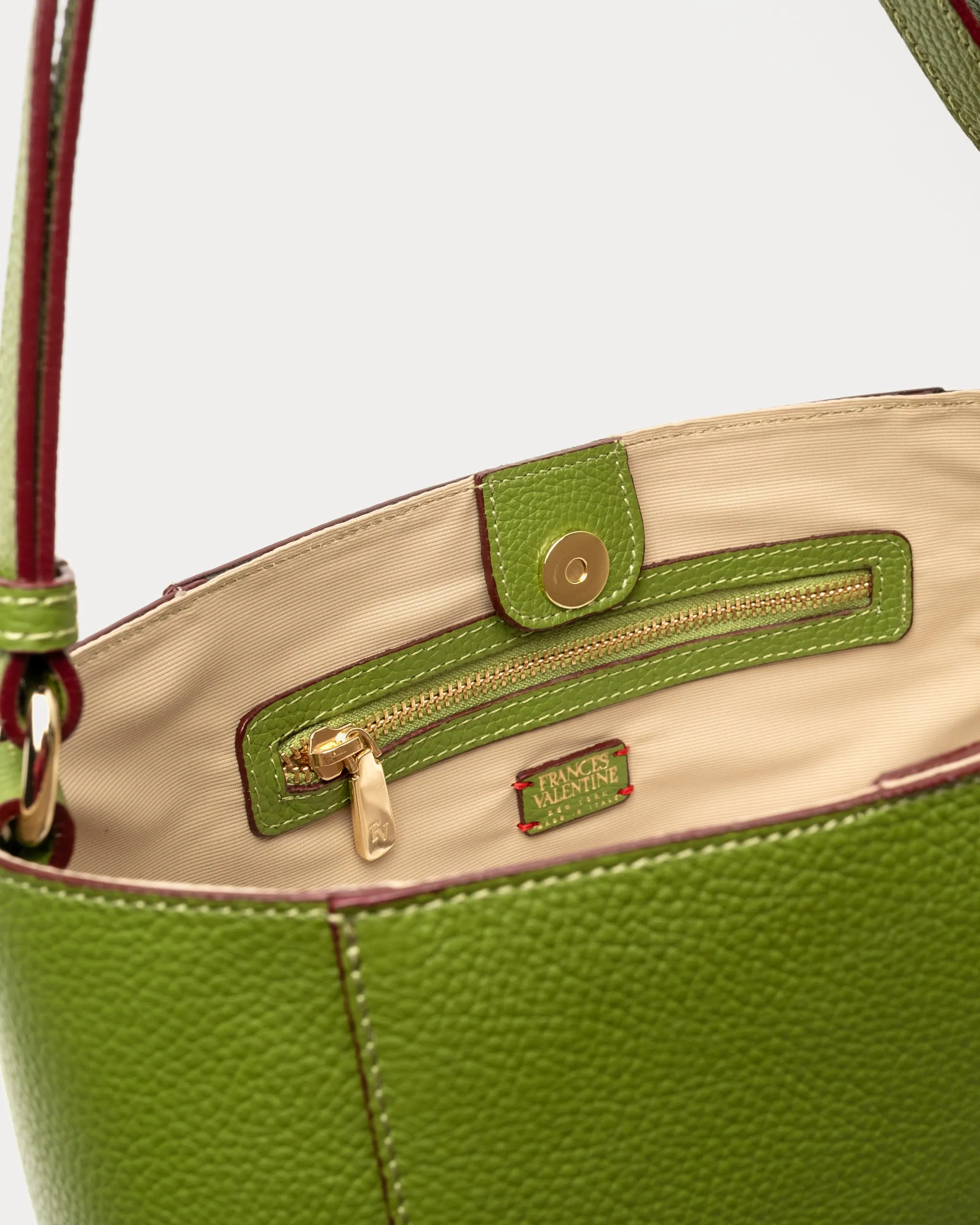 June Hobo Tumbled Leather Green