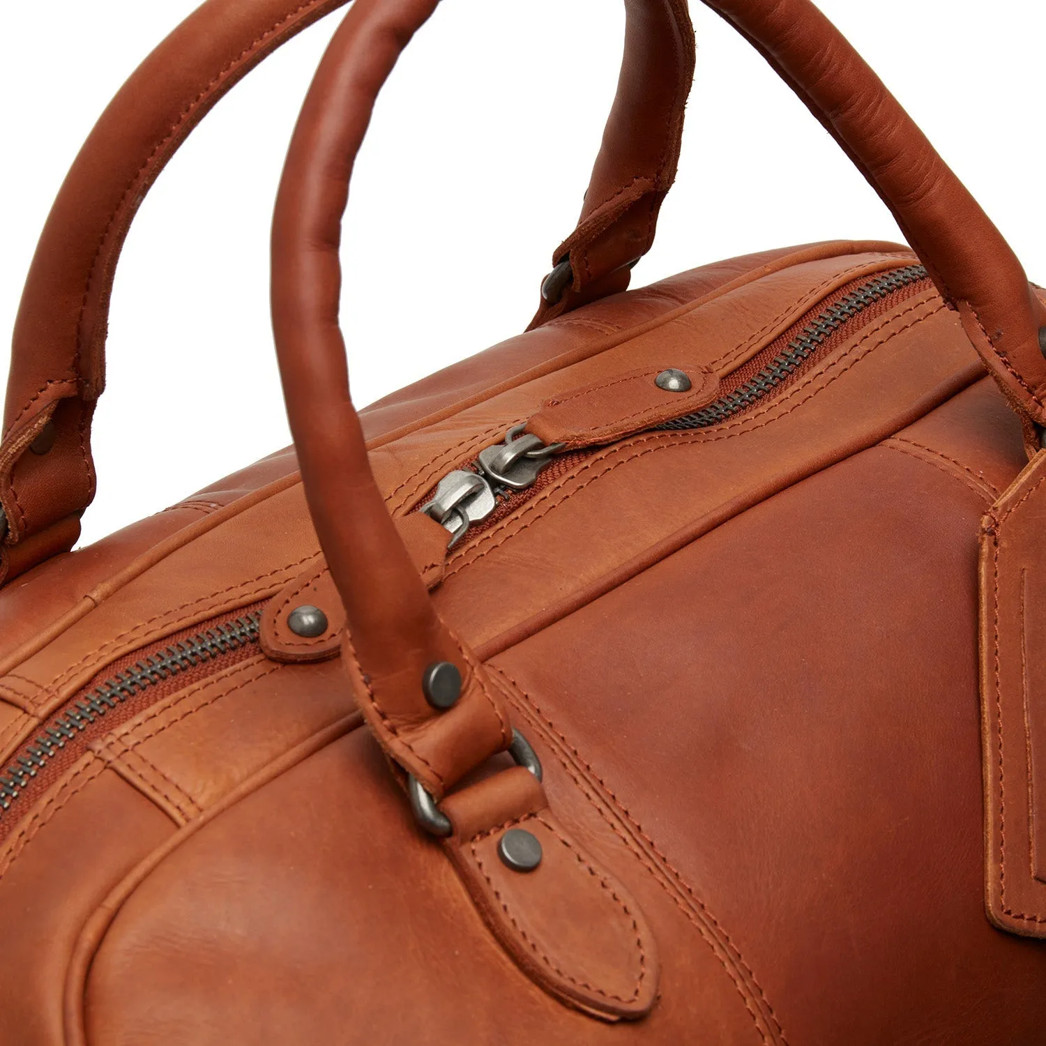 Leather Weekend Bag - The Chesterfield Brand Liam Cognac