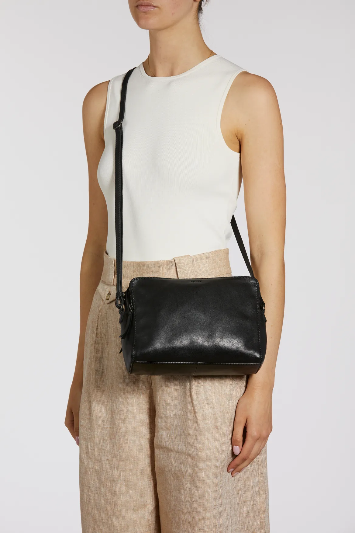 Maya Leather Crossbody Bag