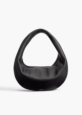 Medium Olivia Hobo in Black Pebbled Leather