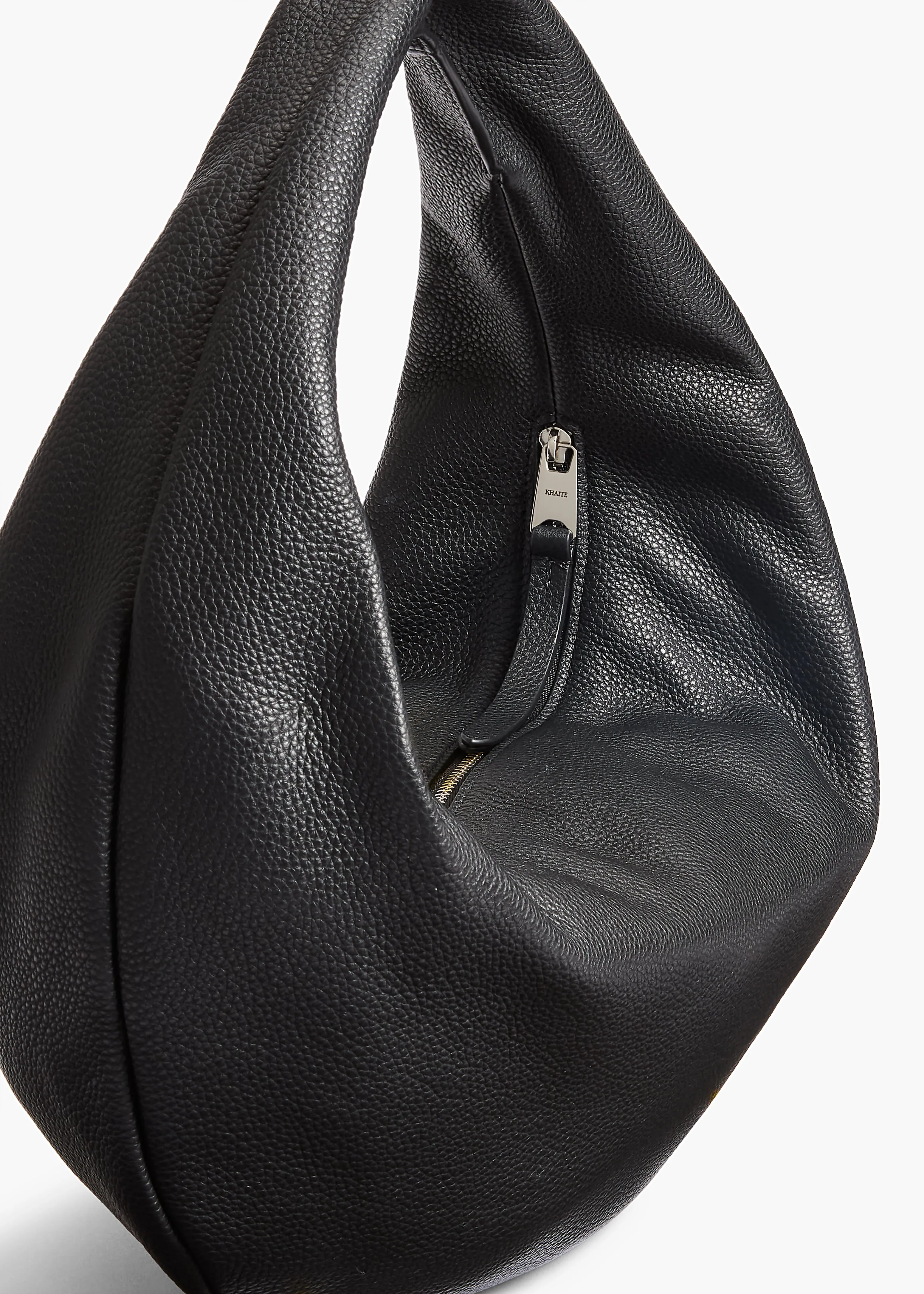 Medium Olivia Hobo in Black Pebbled Leather