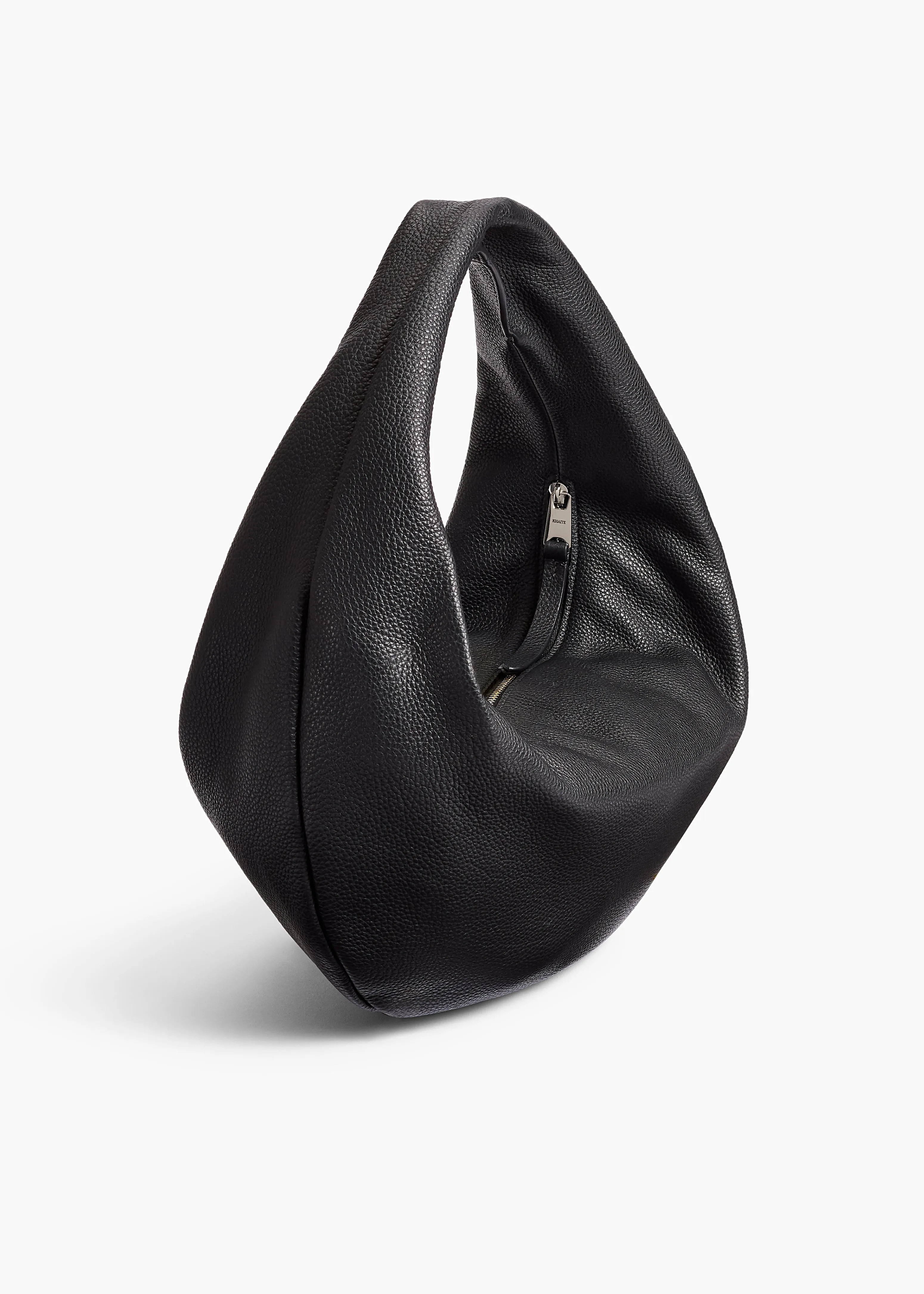 Medium Olivia Hobo in Black Pebbled Leather