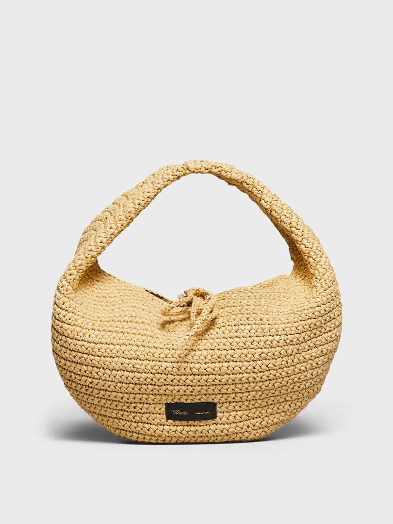 Olivia Hobo Medium Bag in Natural