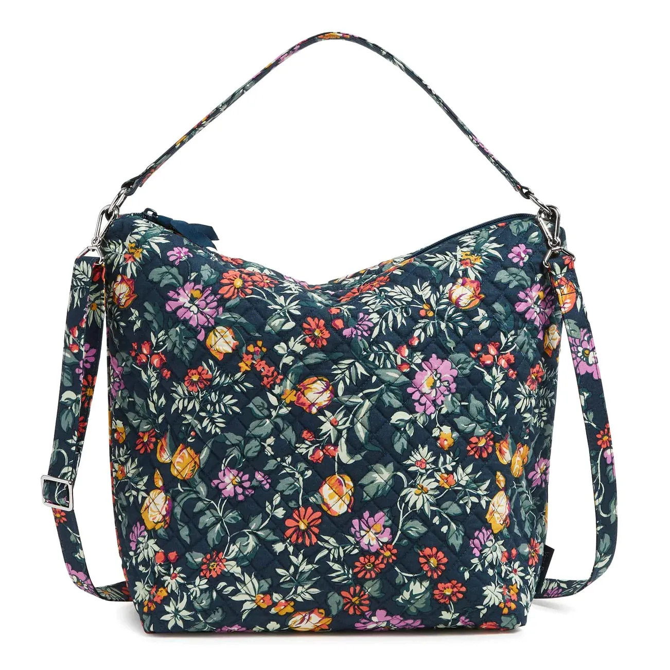 Oversize Hobo Shoulder Bag - Fresh-Cut Floral Green