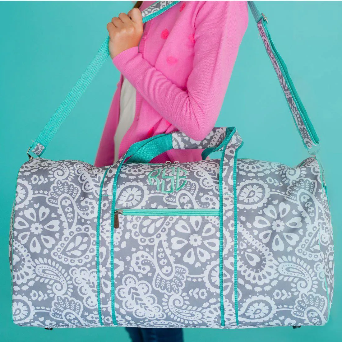 Parker Paisley Duffel Bag - Personalized