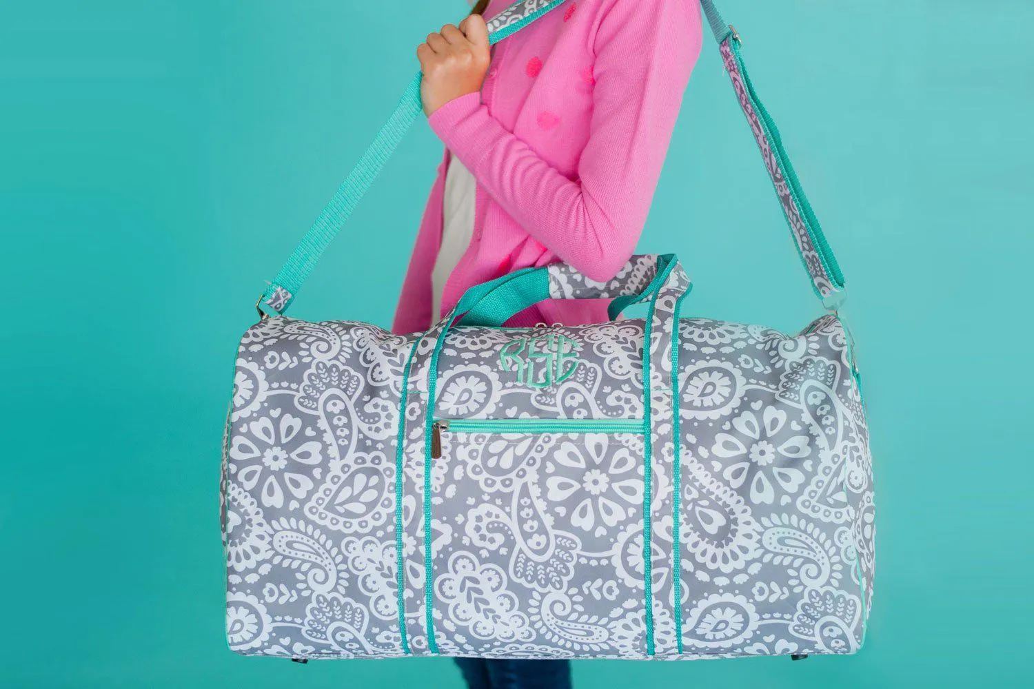 Parker Paisley Duffel Bag - Personalized