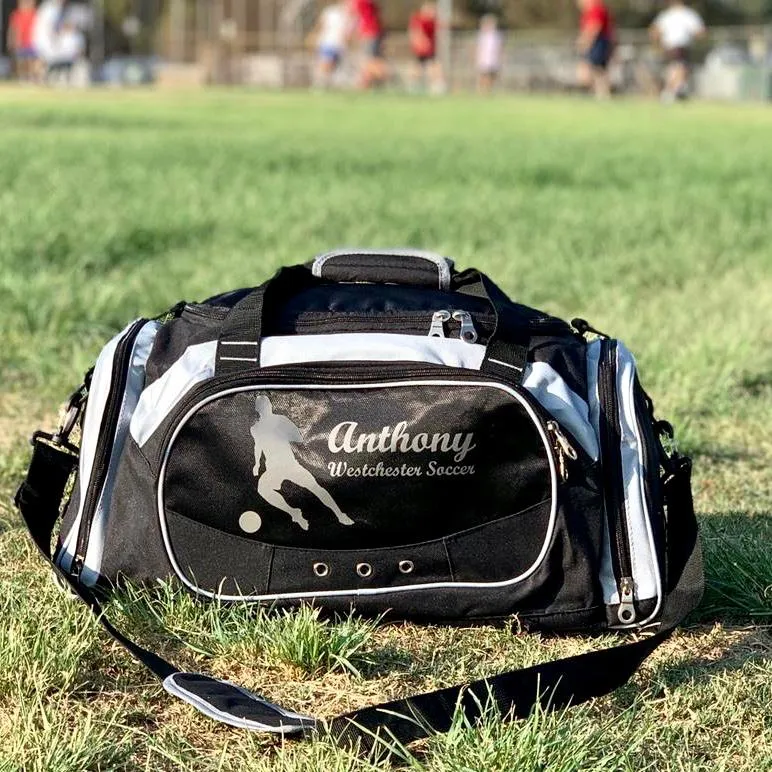 Personalized Deluxe Sports Duffel Bag for Kids and Adults - Wrestling