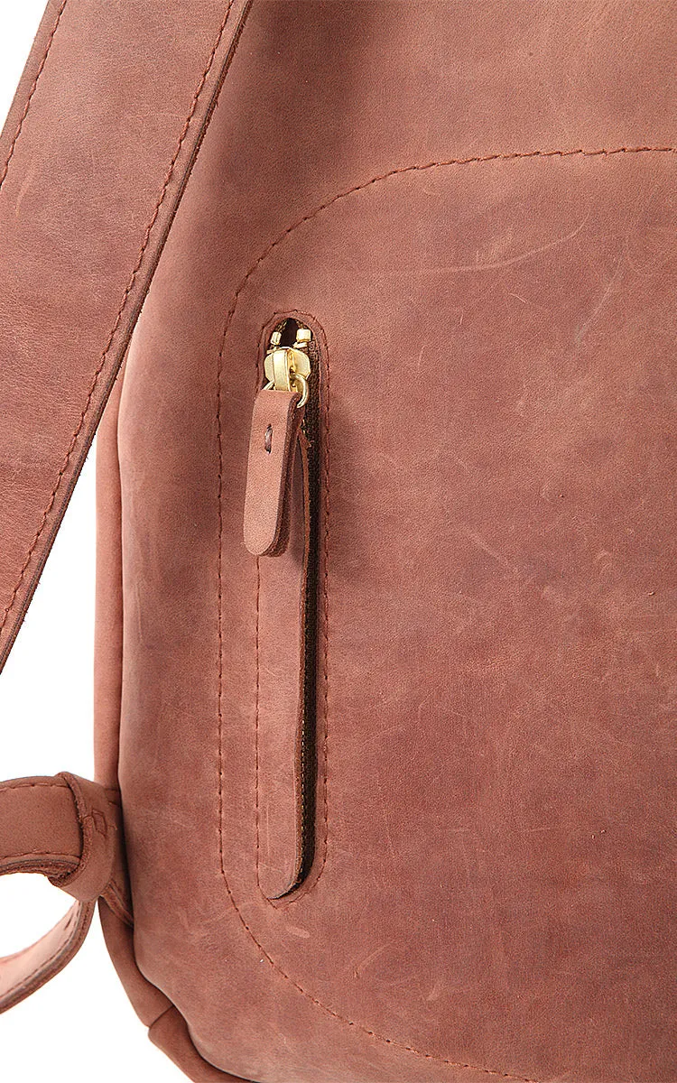 Small Leather Backpack