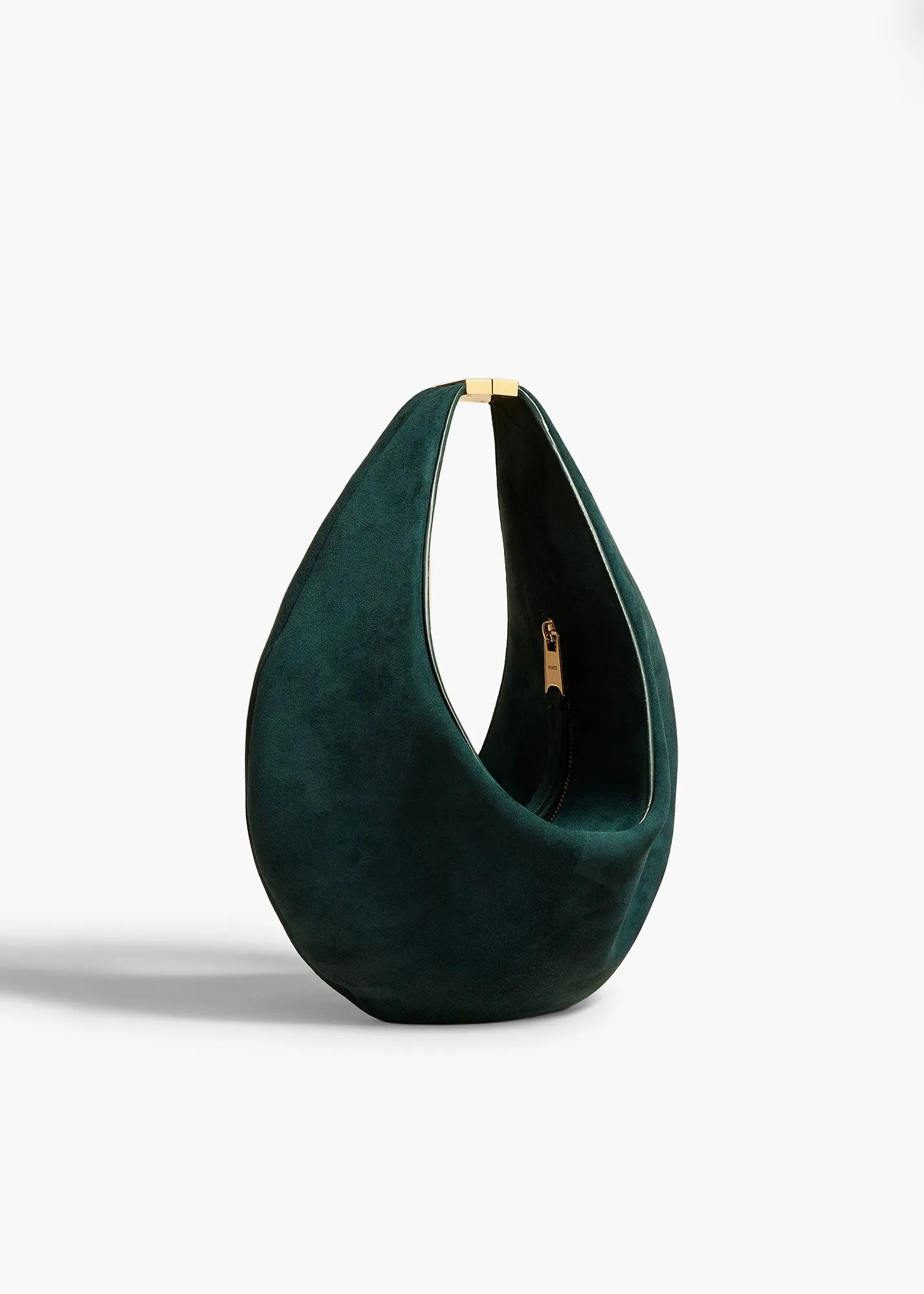 Small Olivia Hobo with Hardware in English Green Suede