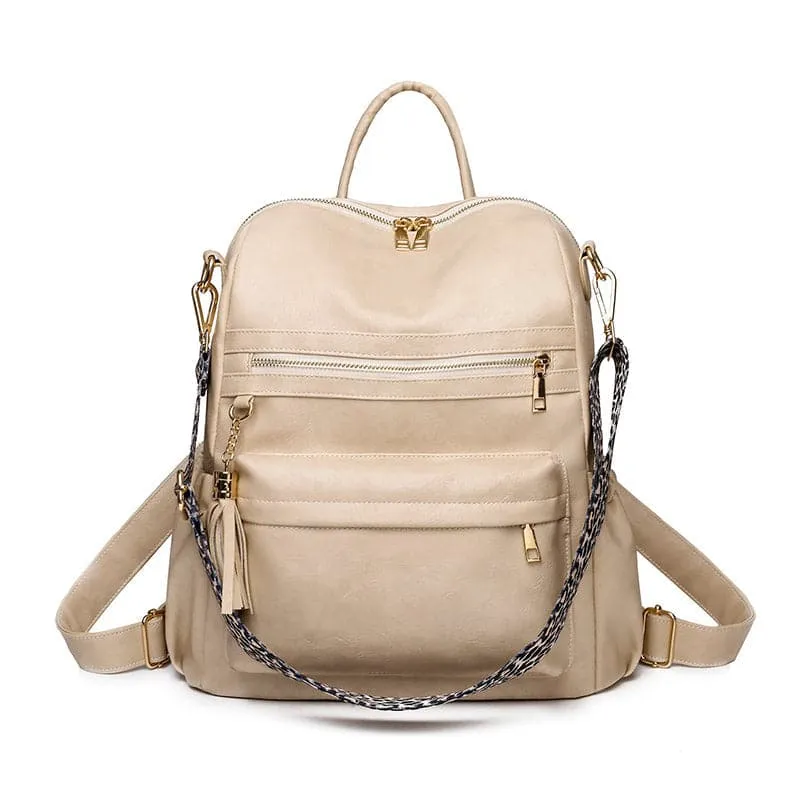 Women's Fashion Tassel Pendant Backpack