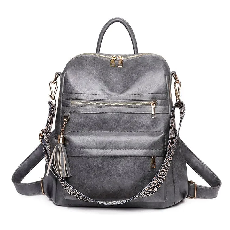 Women's Fashion Tassel Pendant Backpack