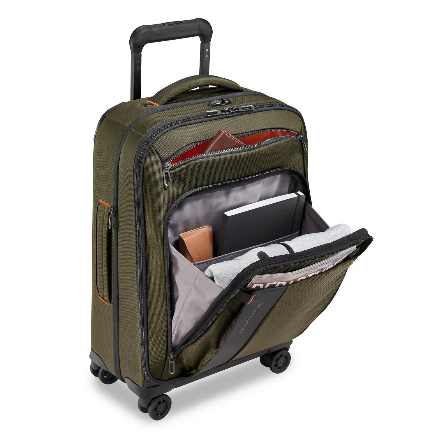 ZDX DOMESTIC 56cm Carry-On Expandable Spinner - Hunter